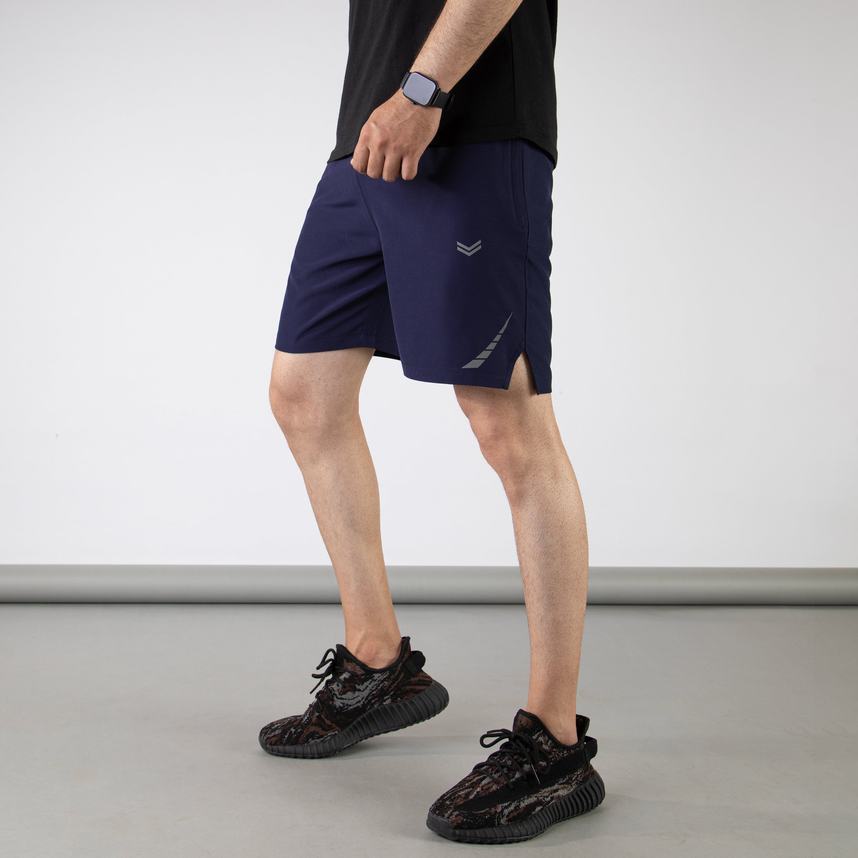 Navy Hyper Series Premium Micro Shorts With Reflective Detailing – Rad 