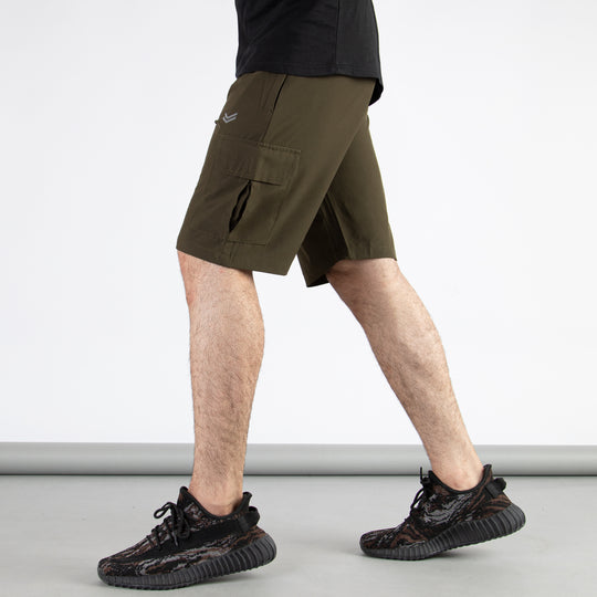Olive Premium Micro Stretch Cargo Shorts