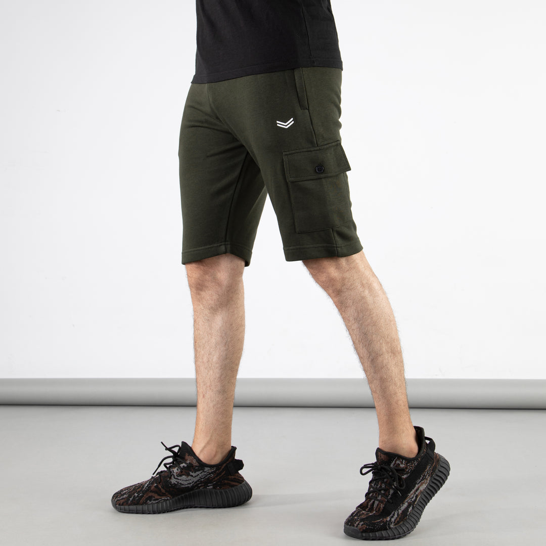 Olive Green Cargo Shorts