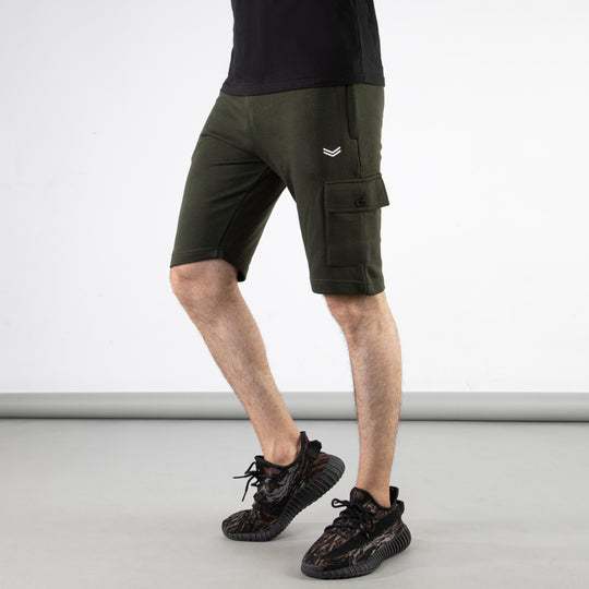 Olive Green Cargo Shorts