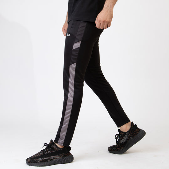 Black Quick Dry Bottoms with Gray & Black Sublimated Panel
