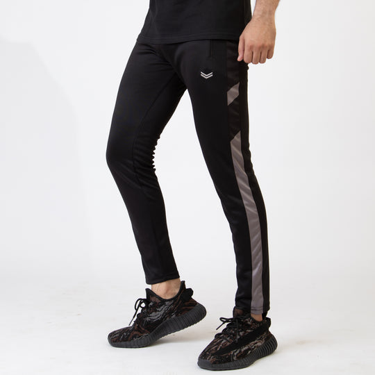 Black Quick Dry Bottoms with Gray & Black Sublimated Panel