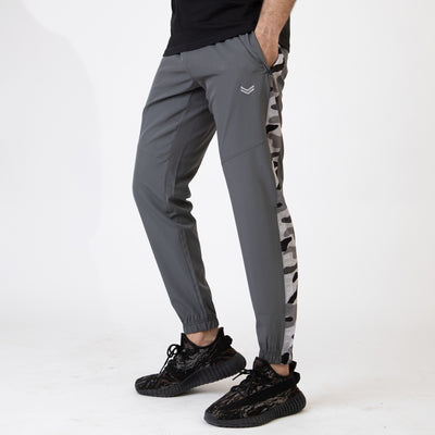 Gray Premium Micro Stretch Tech Pants with Camo Panels