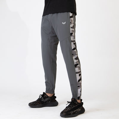 Gray Premium Micro Stretch Tech Pants with Camo Panels