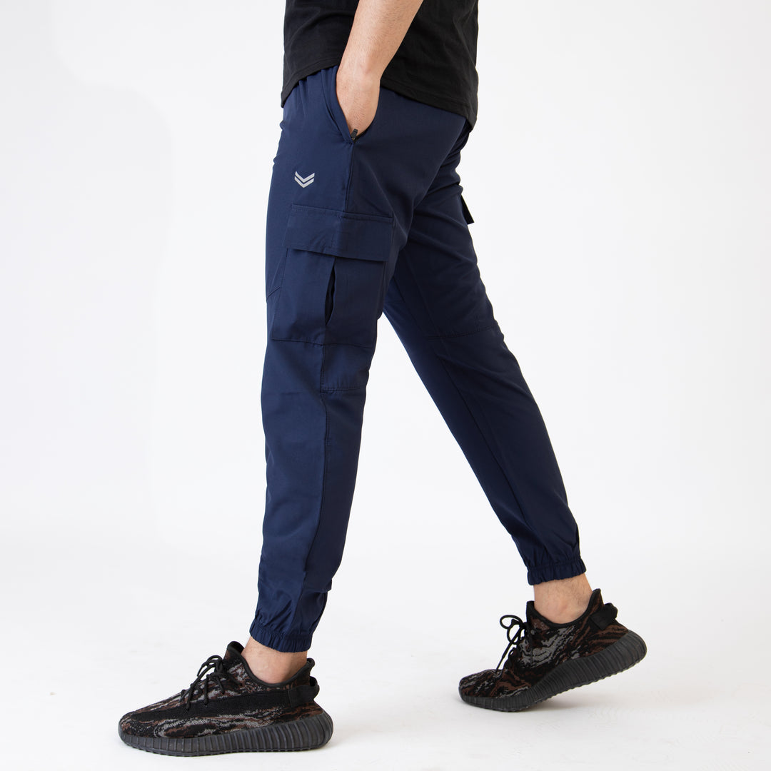 Navy Premium Micro Stretch Cargo Pants