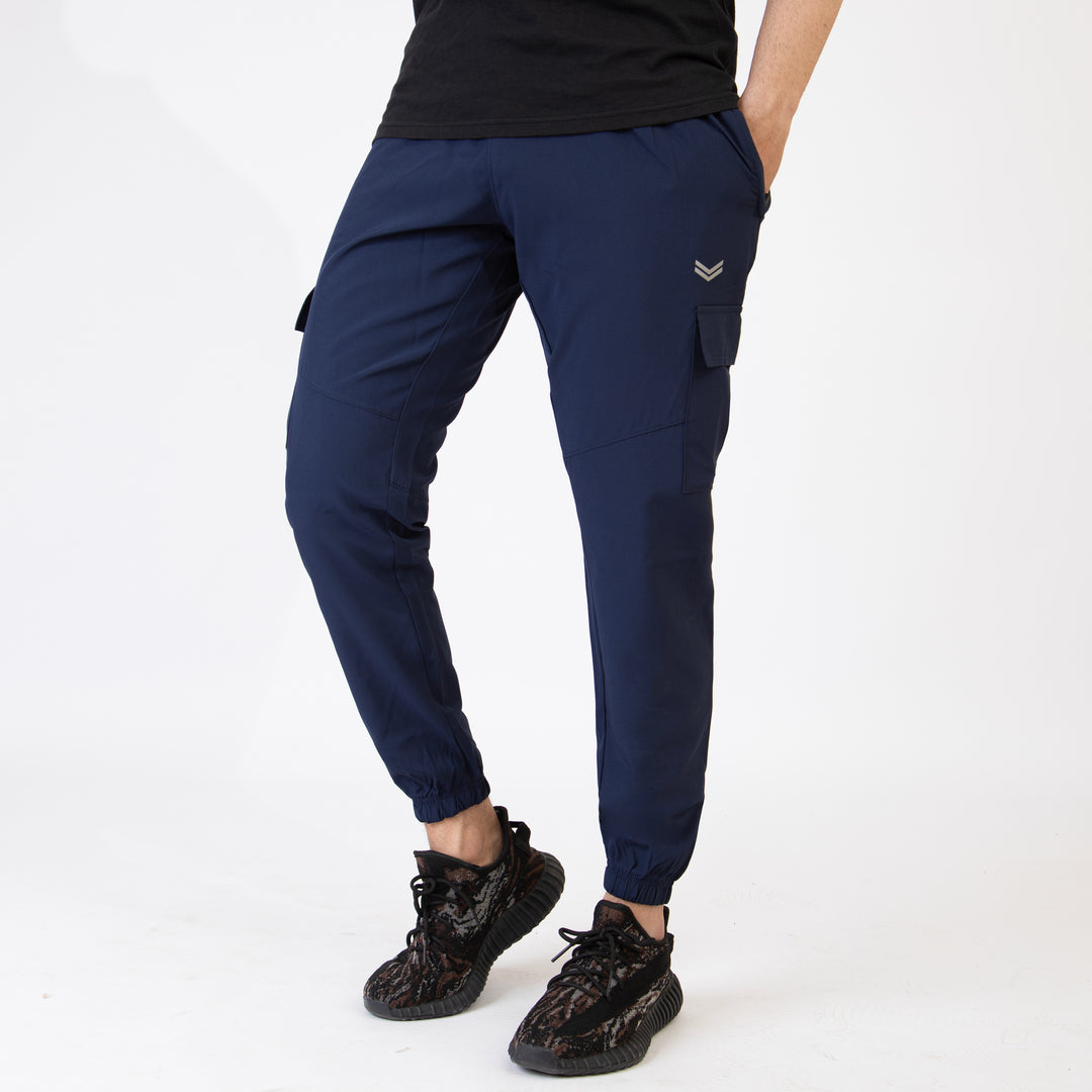 Navy Premium Micro Stretch Cargo Pants