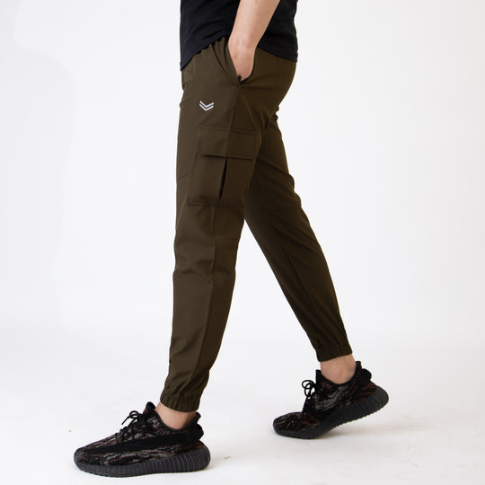 Olive Premium Micro Stretch Cargo Pants