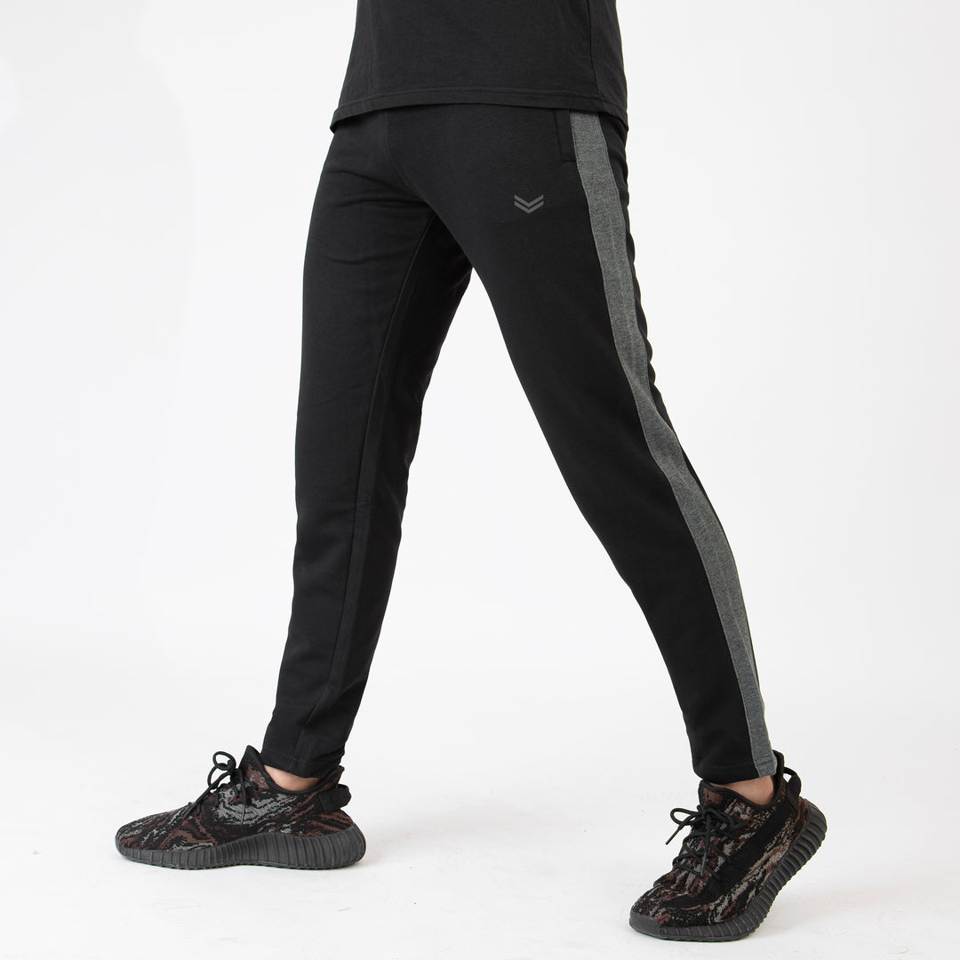 Black Bottoms with Textured Gray Panels