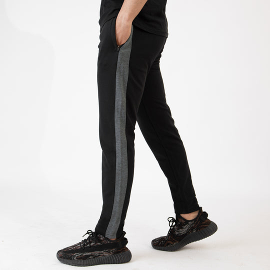 Black Bottoms with Textured Gray Panels