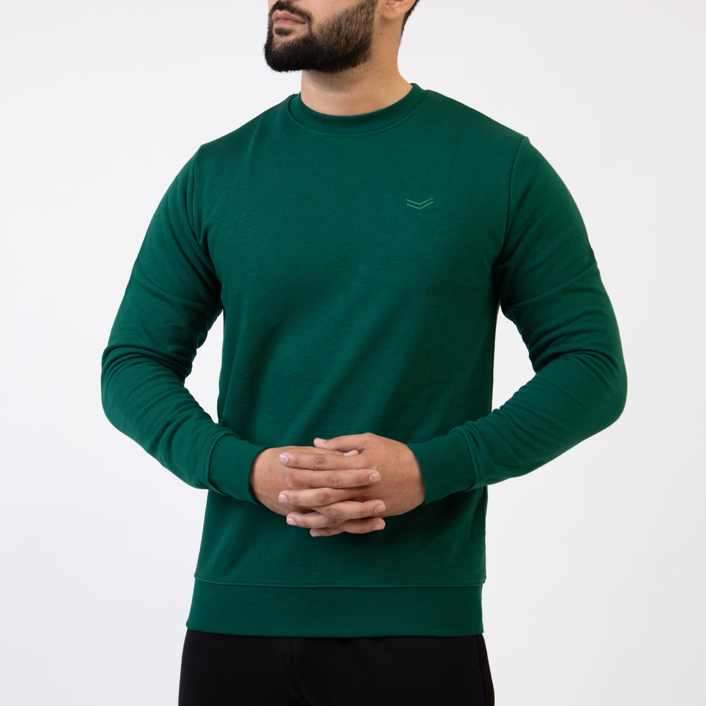 Plain cheap green sweatshirt