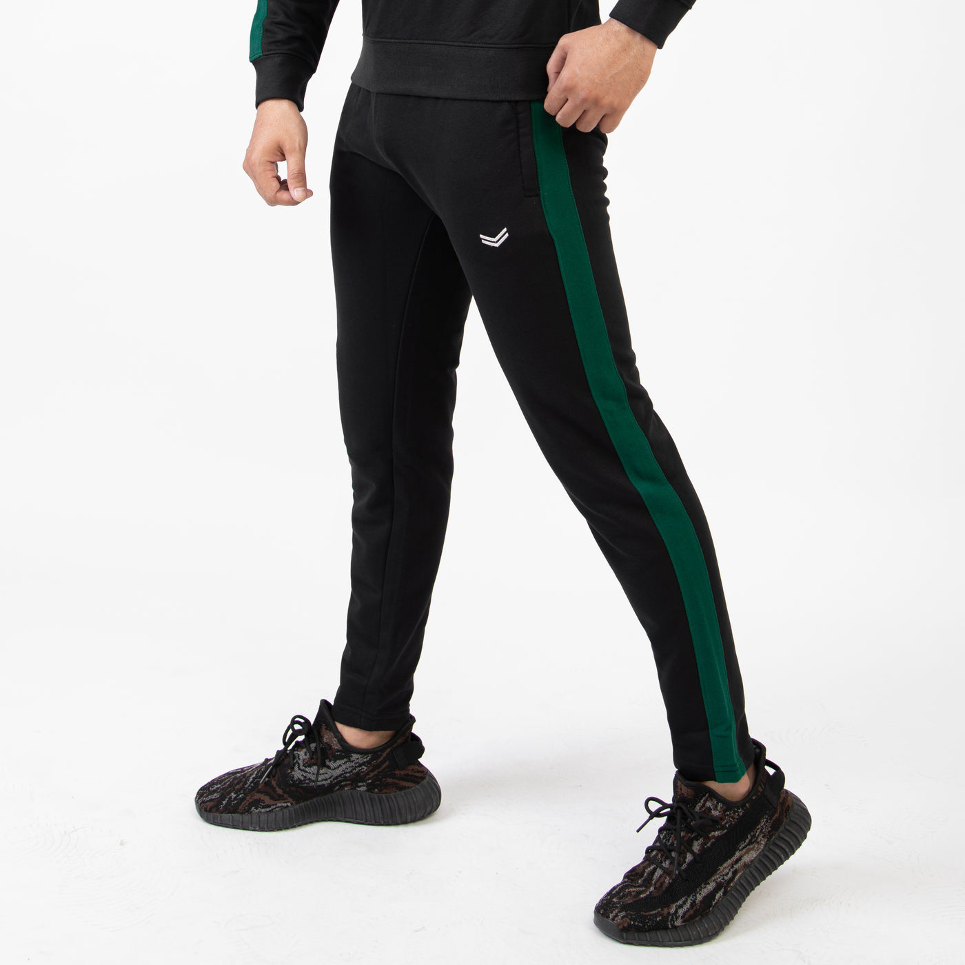 Black Bottoms with Green Side Panels