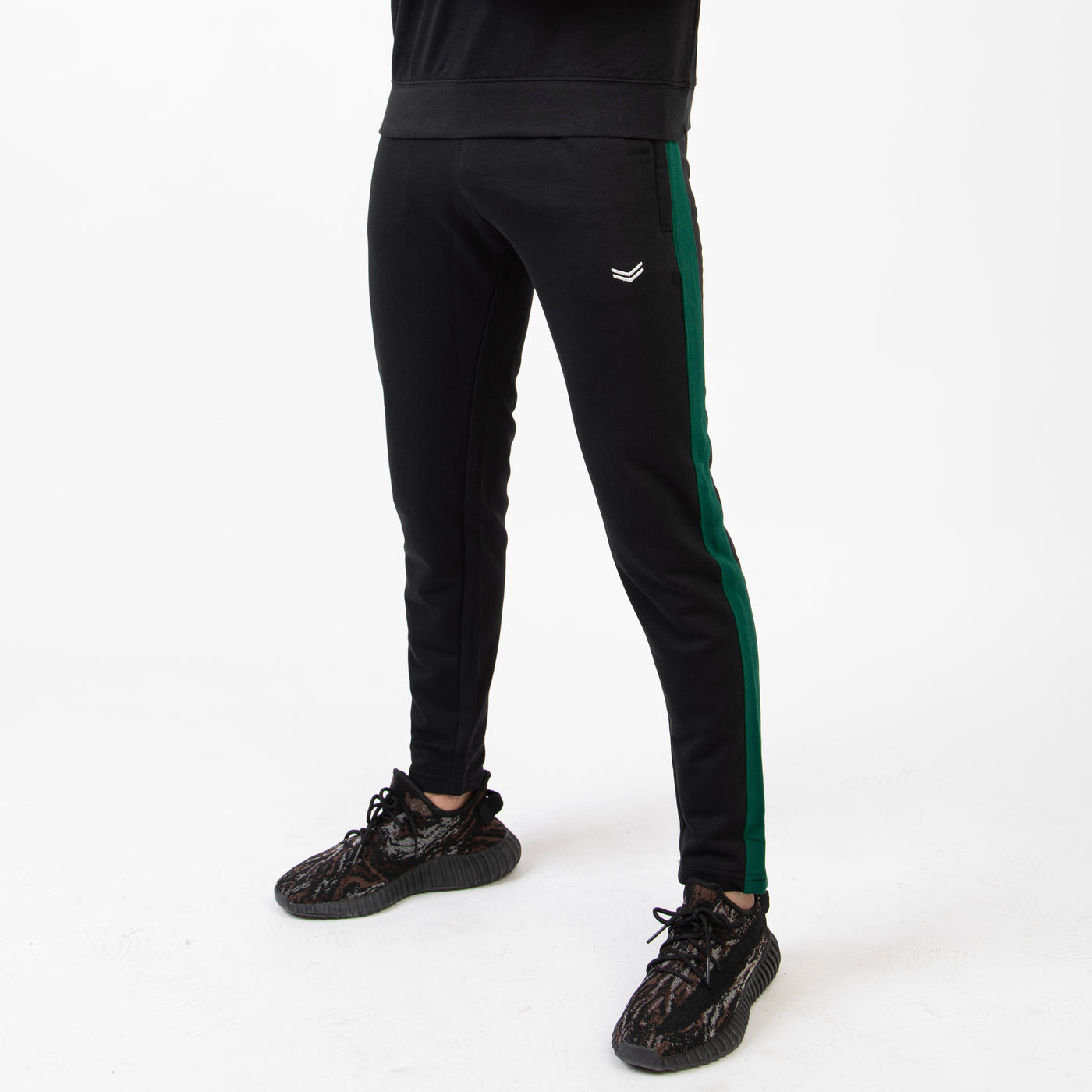 Black Bottoms with Green Side Panels
