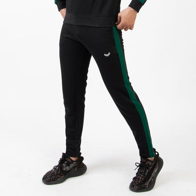 Black Bottoms with Green Side Panels