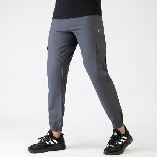 Gray Premium Micro Stretch Cargo Pants