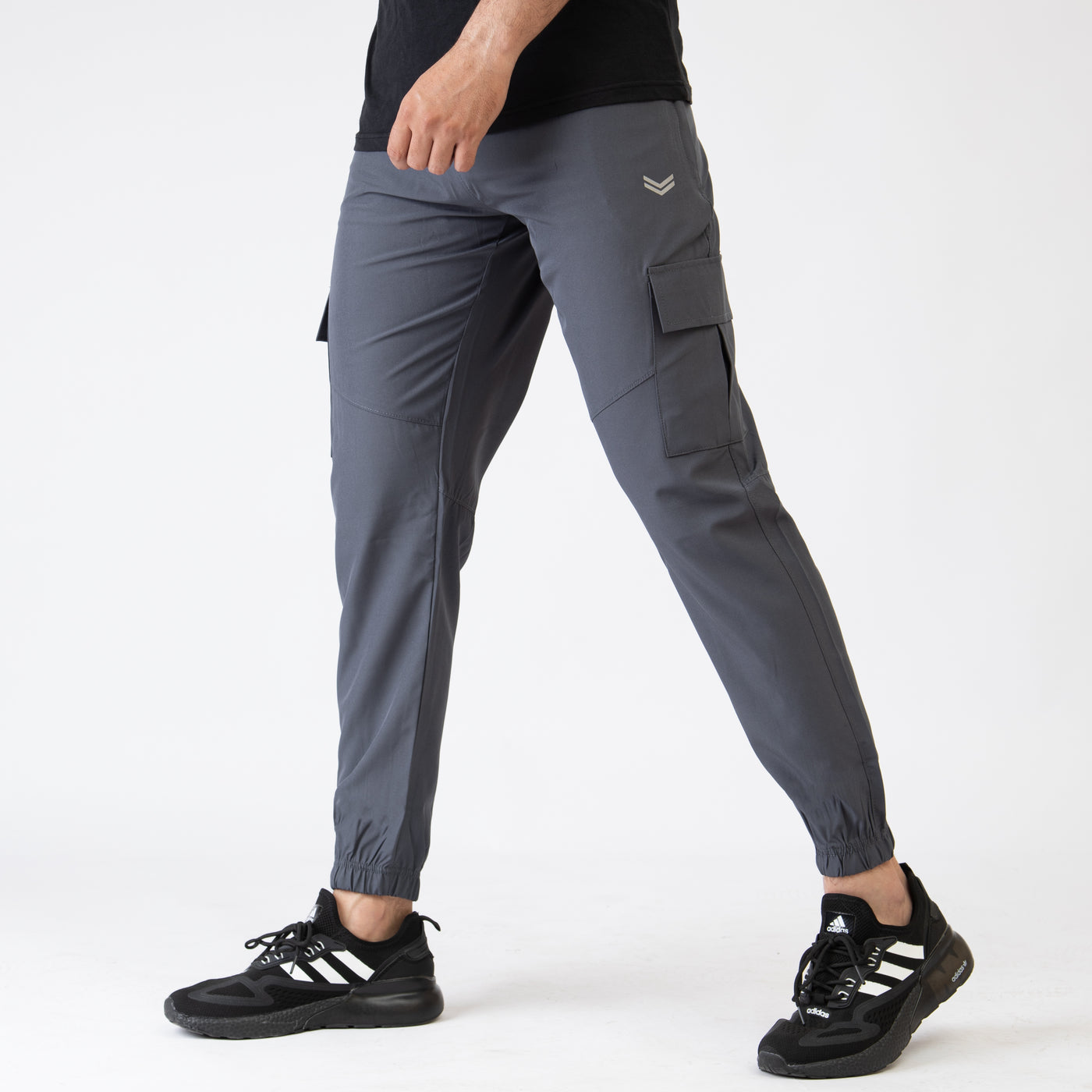 Gray Premium Micro Stretch Cargo Pants