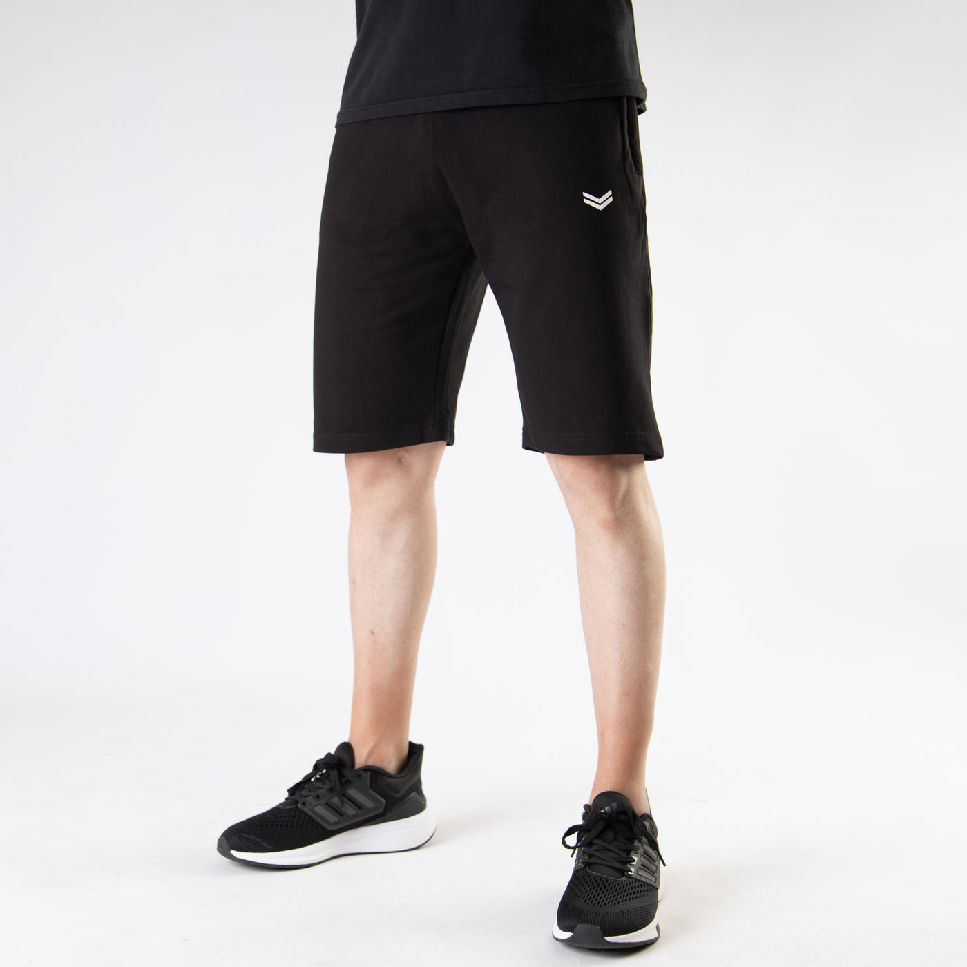 Premium Black Lycra 4-Way Stretch Shorts