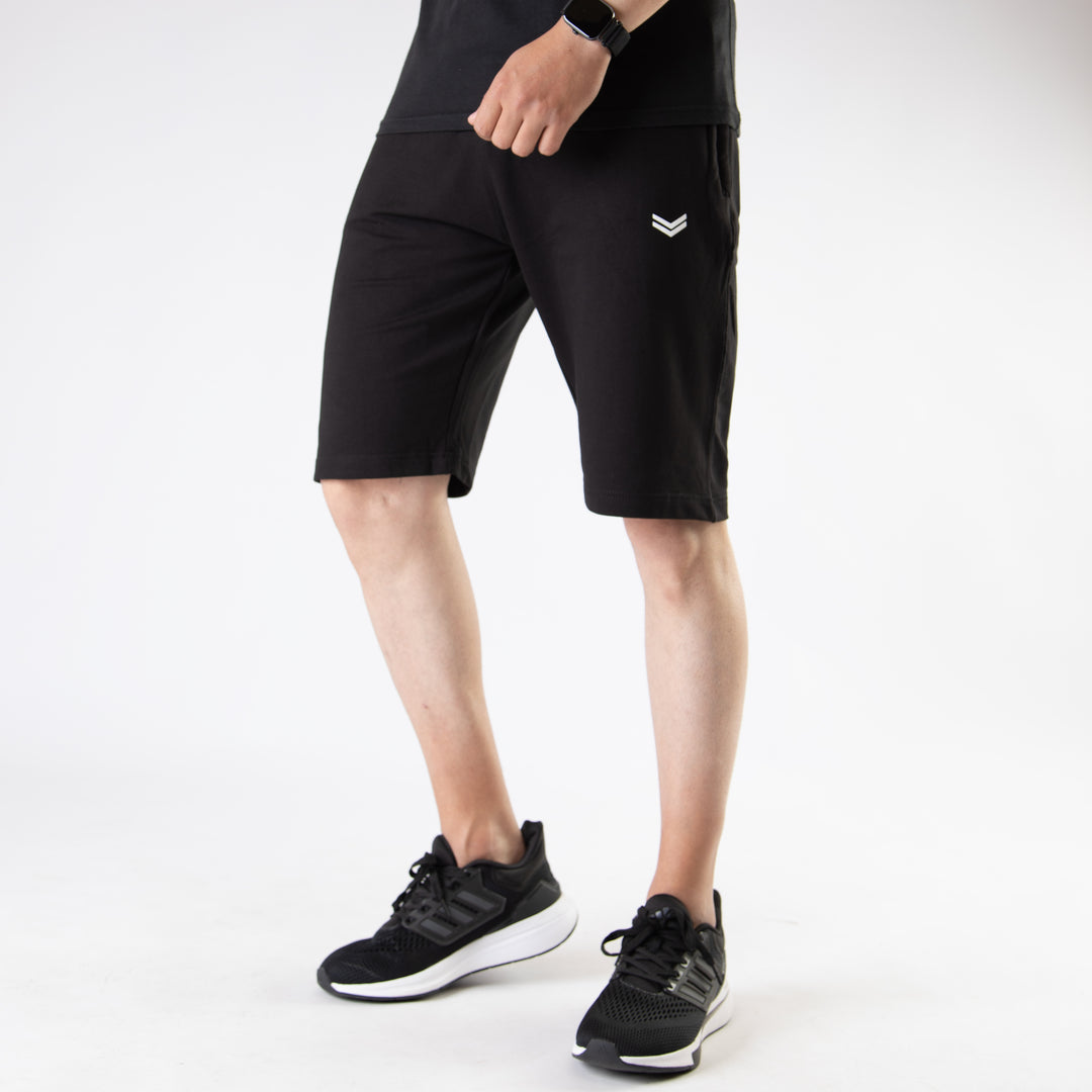 Solid Black Shorts
