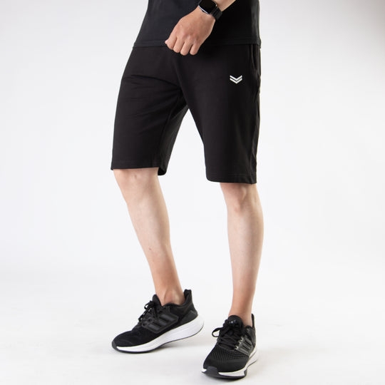 Solid Black Shorts
