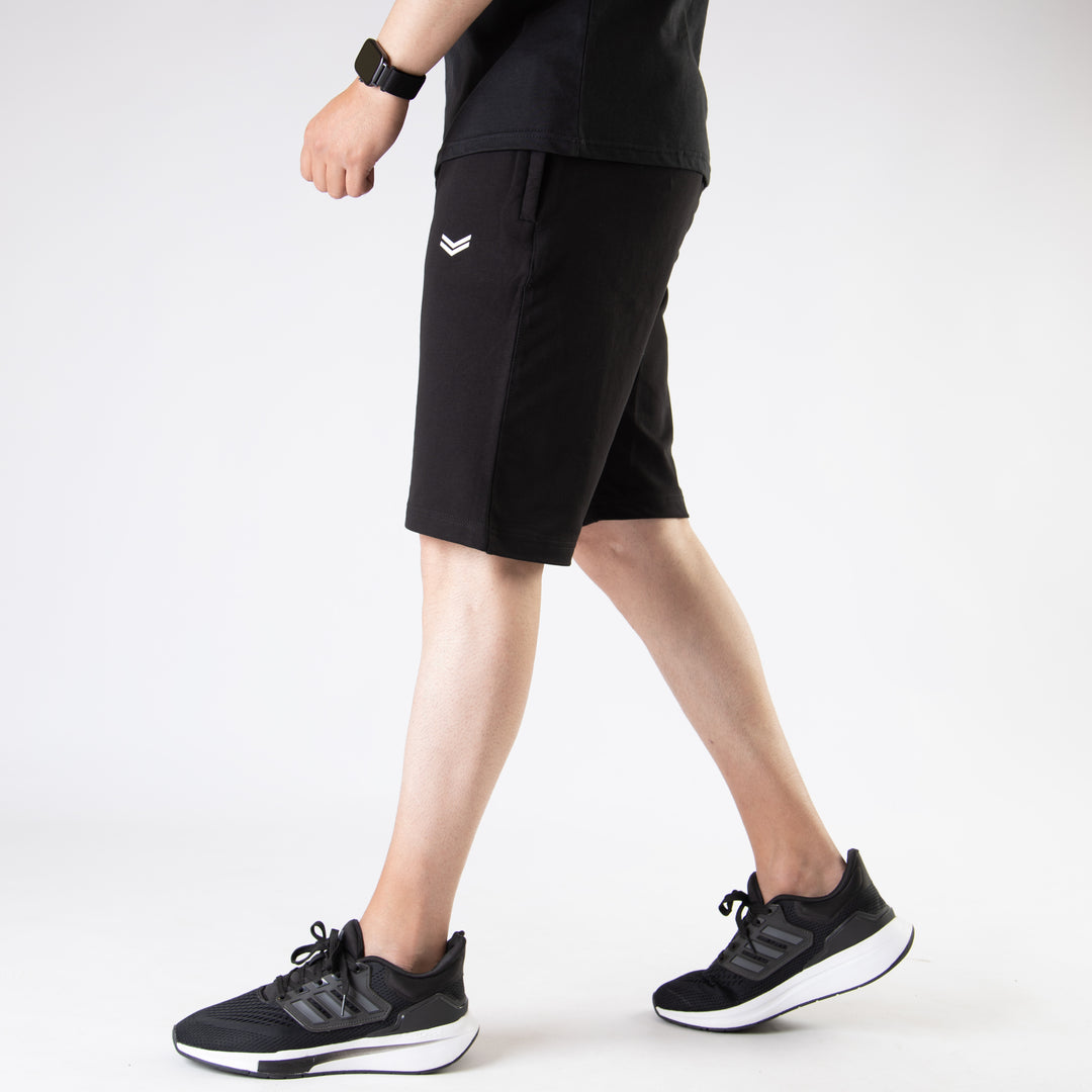 Solid Black Shorts