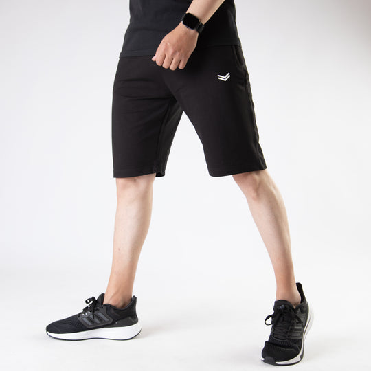 Solid Black Shorts