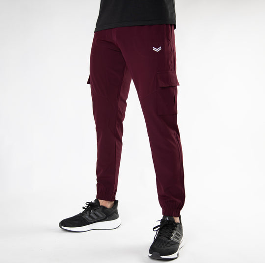 Wine Maroon Premium Micro Stretch Cargo Pants
