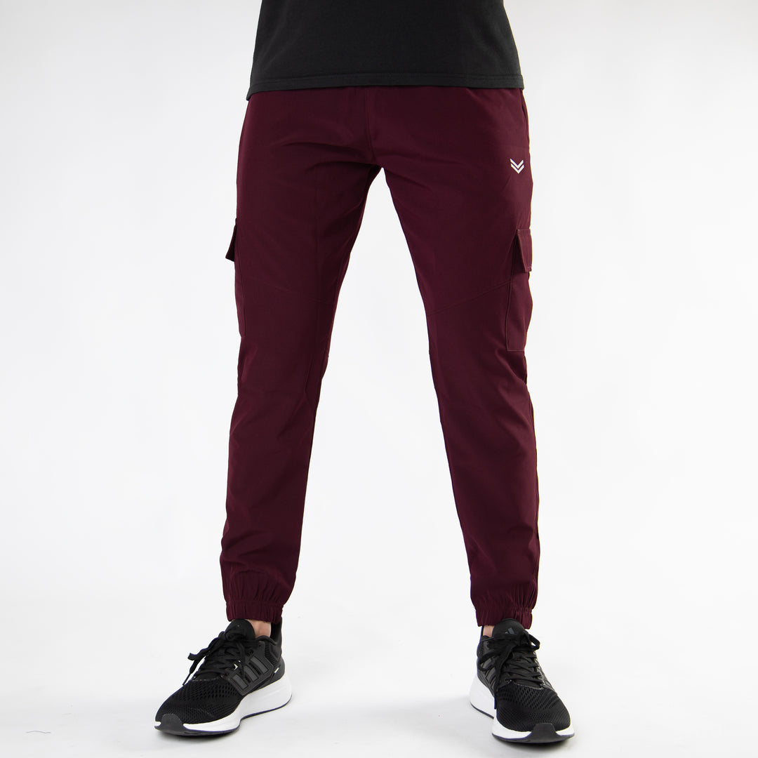 Wine Maroon Premium Micro Stretch Cargo Pants