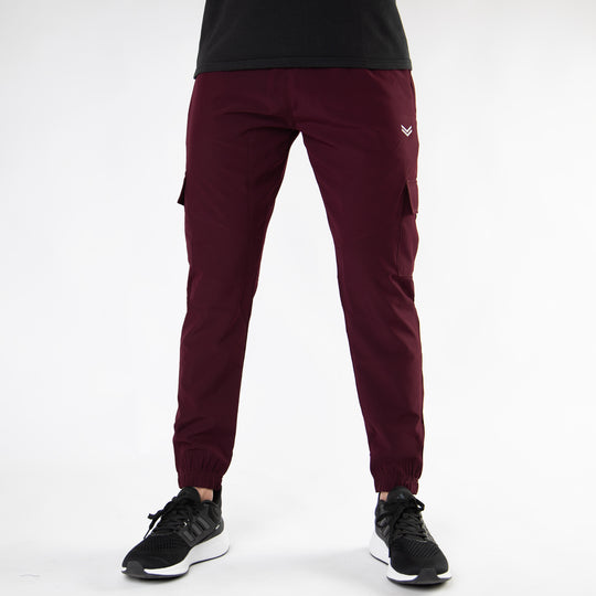 Wine Maroon Premium Micro Stretch Cargo Pants