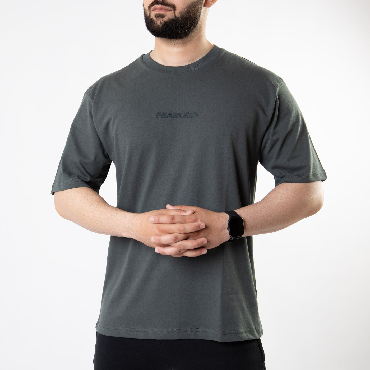 Gray Fearless Relaxed Fit T-Shirt