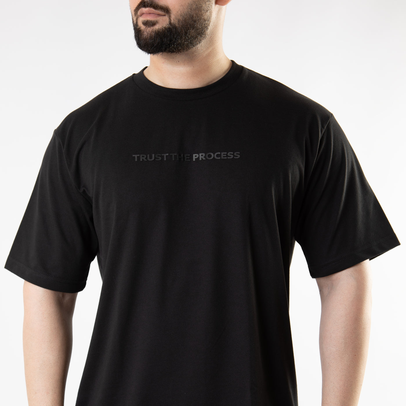 Black Oversize "Trust The Process" T-Shirt