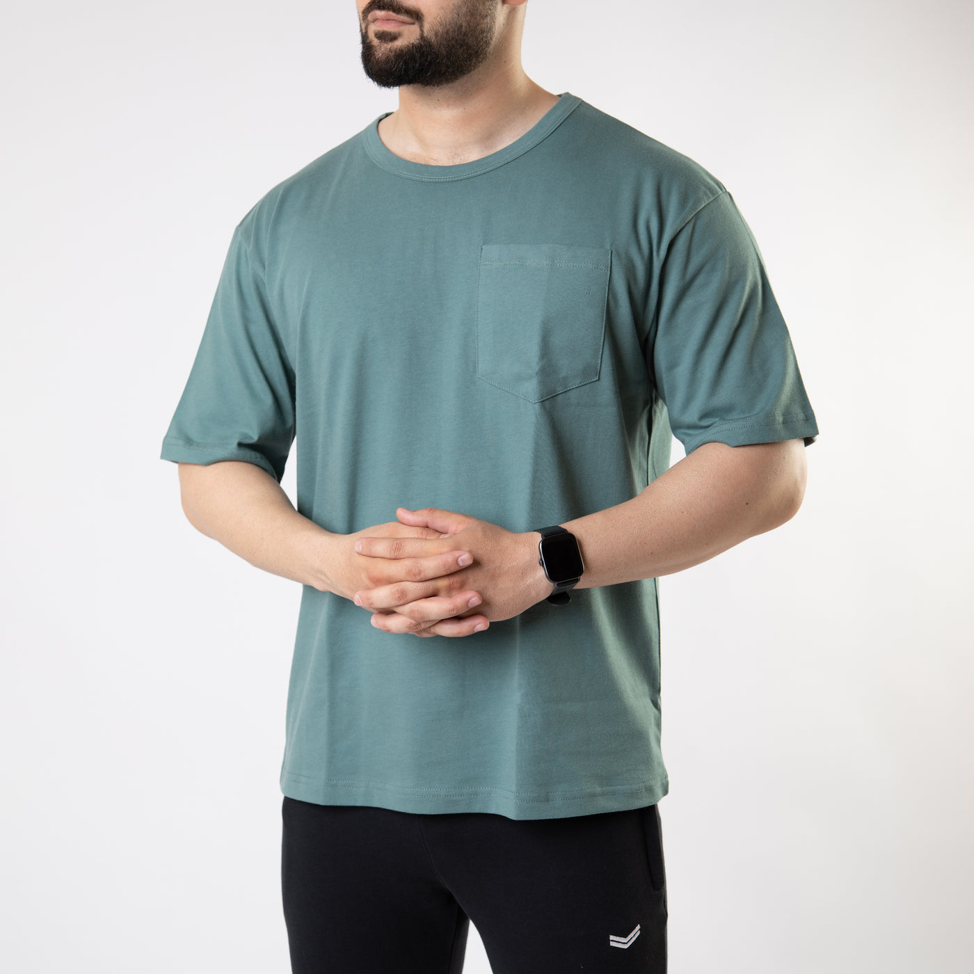 Turquoise Oversize T-Shirt with Pocket