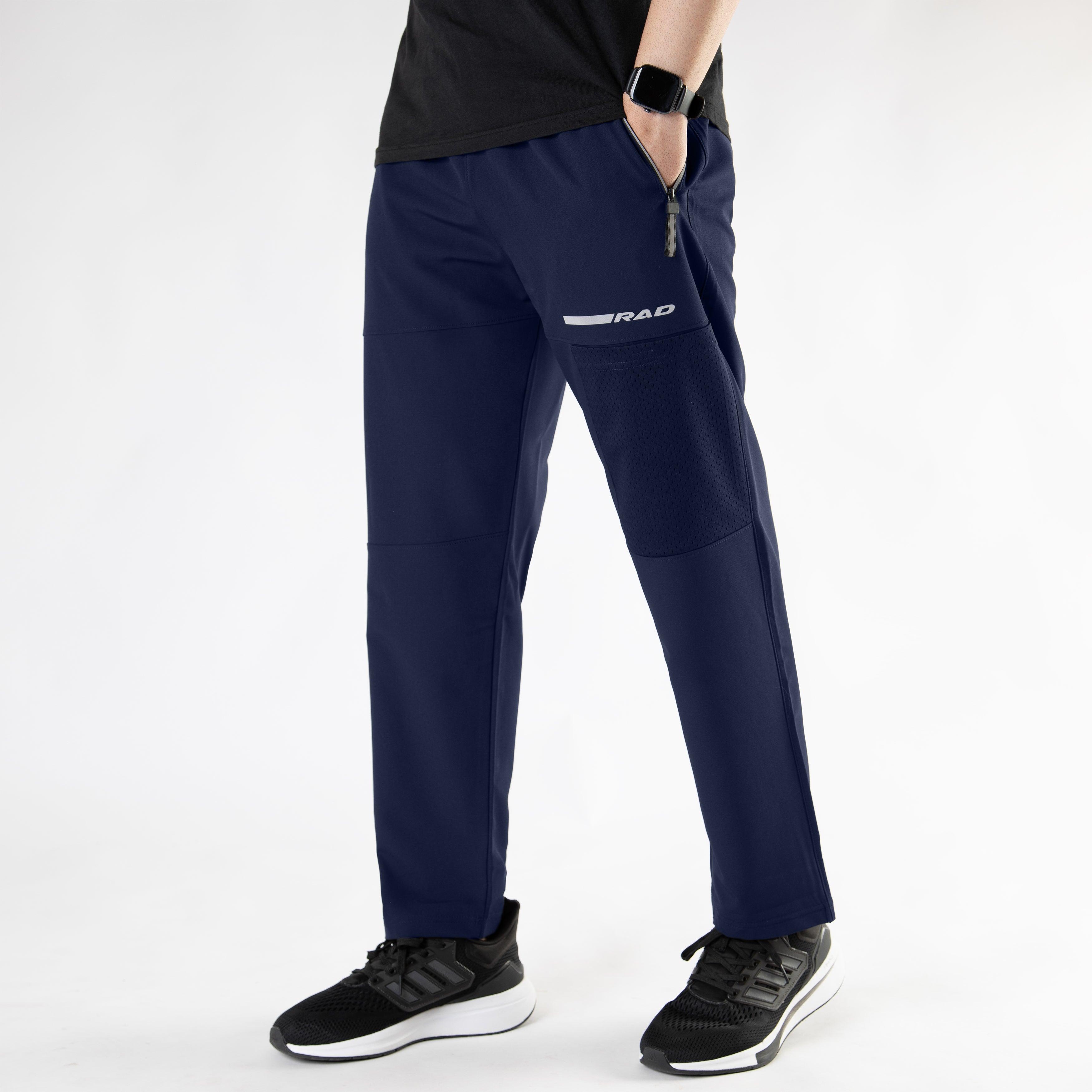 Navy active-wear raglan