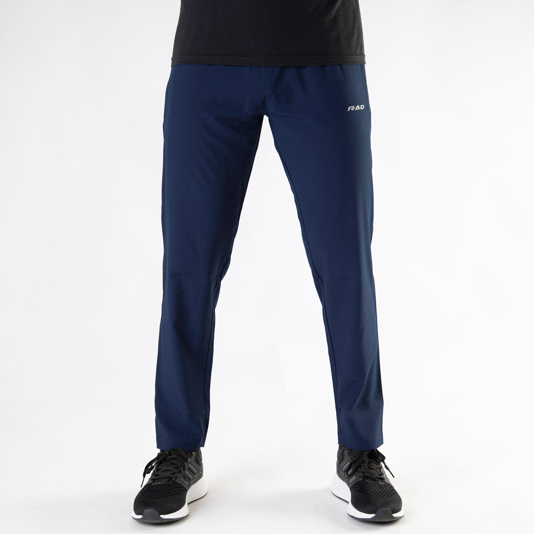 Navy Premium Micro Straight Fit Pants