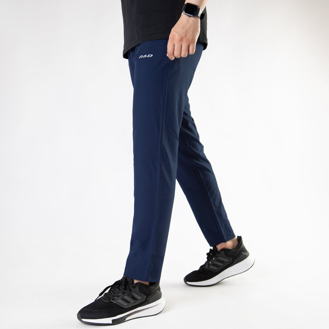 Navy Premium Micro Straight Fit Pants