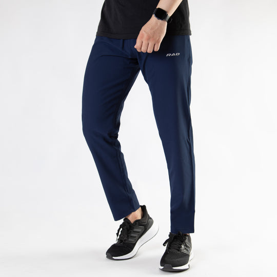 Navy Premium Micro Straight Fit Pants