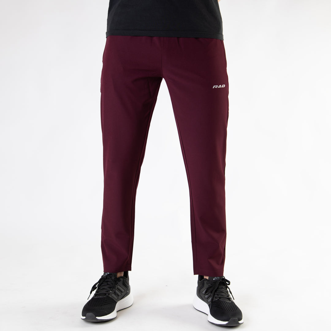 Maroon Premium Micro Straight Fit Pants
