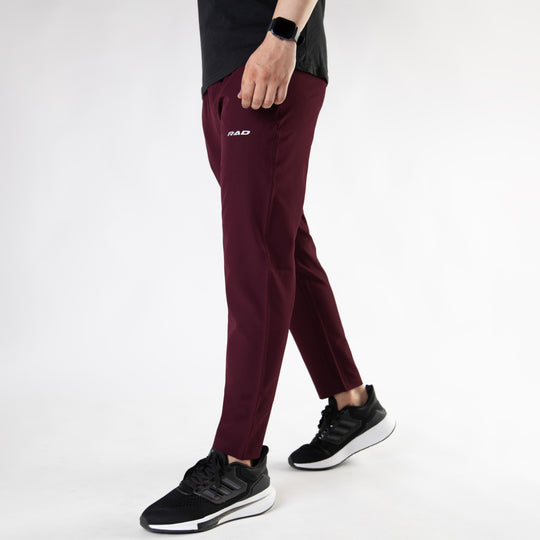 Maroon Premium Micro Straight Fit Pants