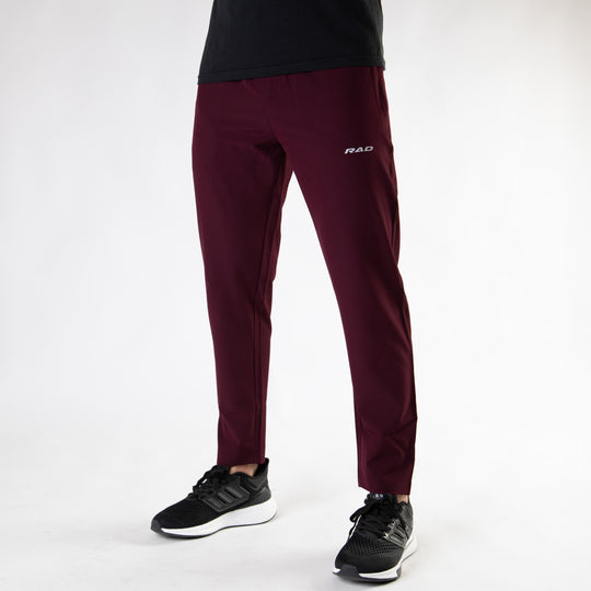 Maroon Premium Micro Straight Fit Pants