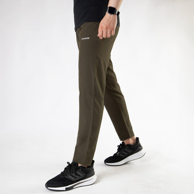 Olive Premium Micro Straight Fit Pants