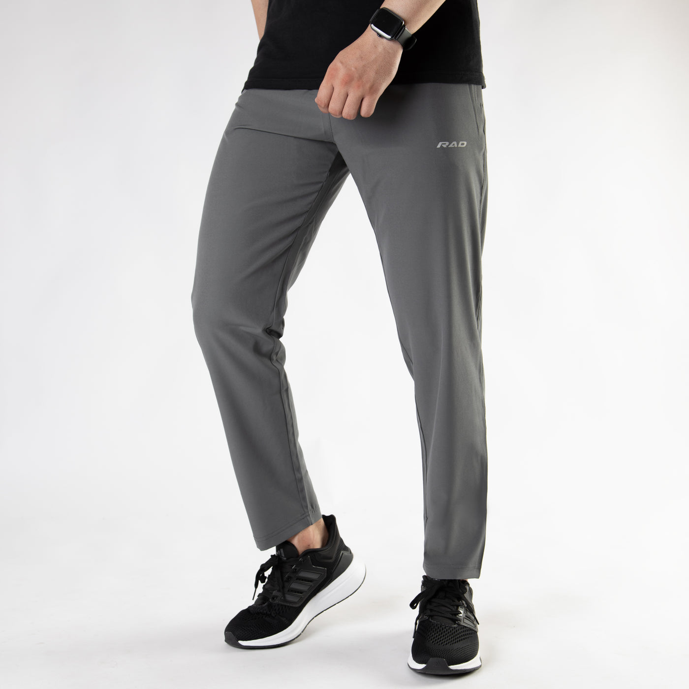 Gray Premium Micro Straight Fit Pants