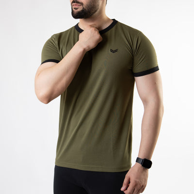 Olive Ringer T-Shirt