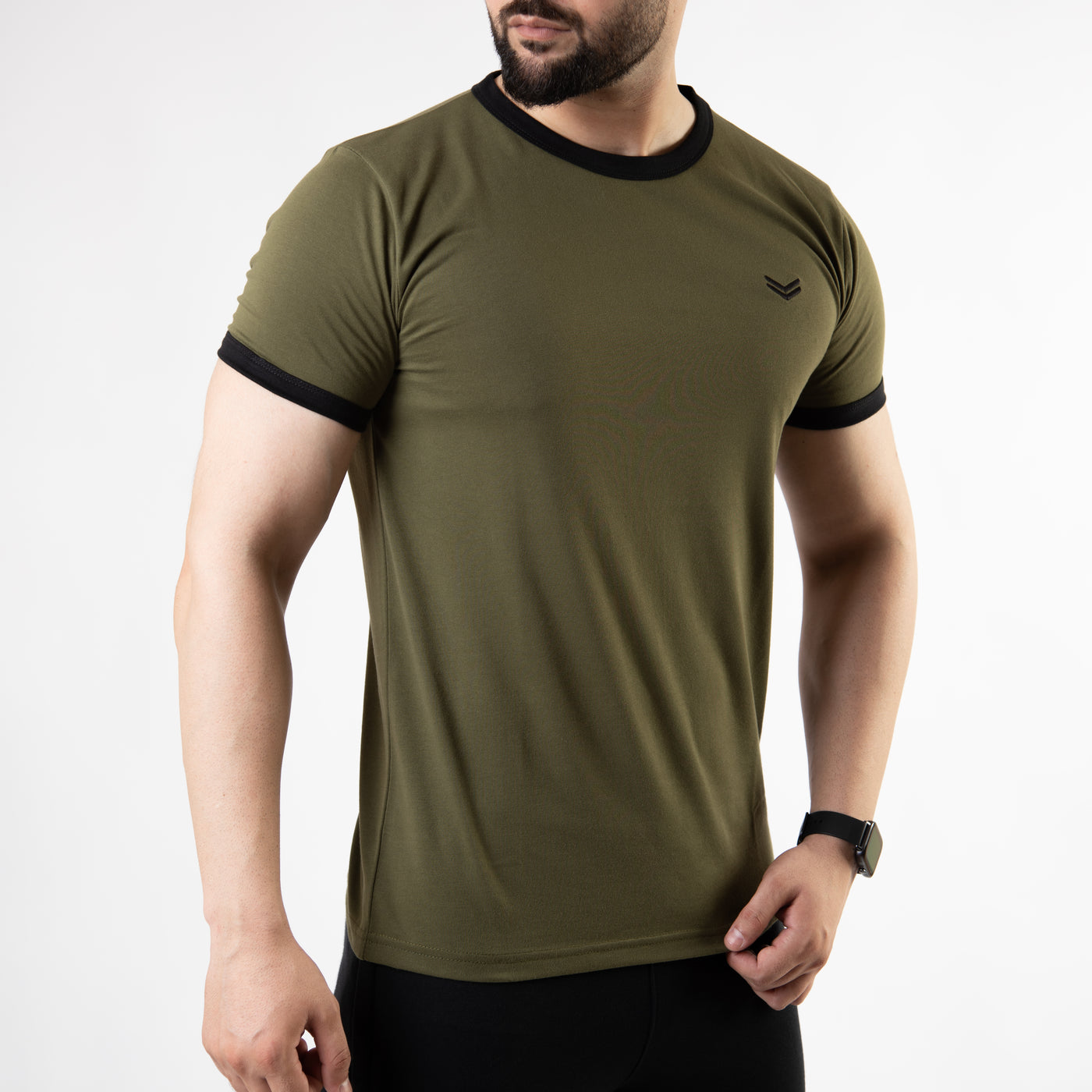 Olive Ringer T-Shirt