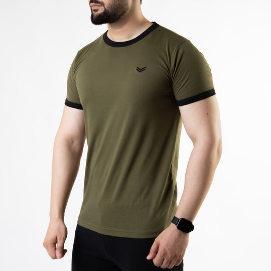 Olive Ringer T-Shirt