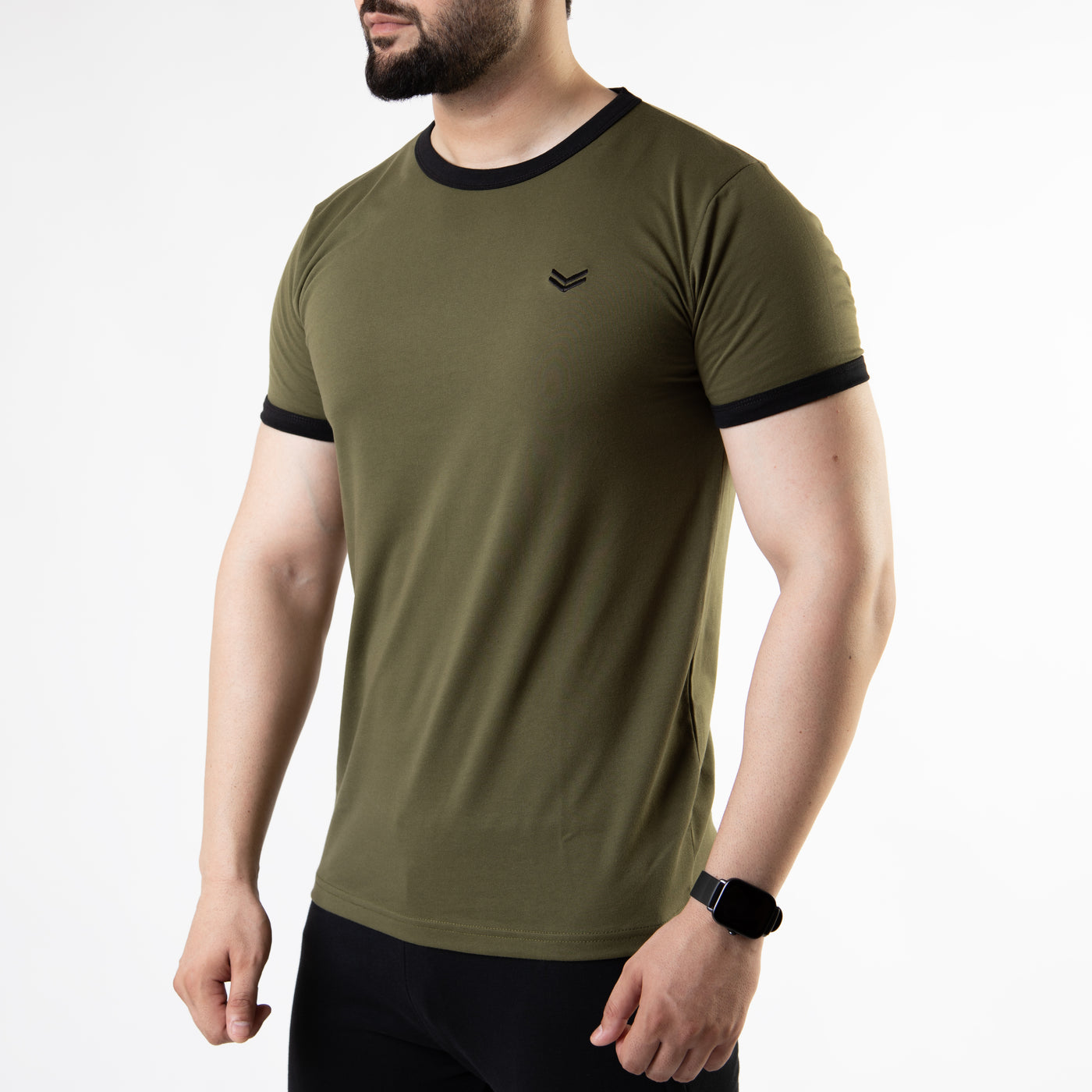 Olive Ringer T-Shirt