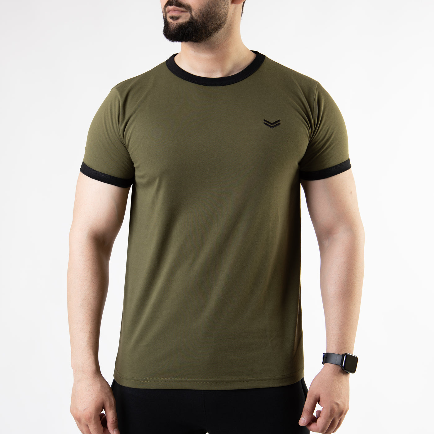 Olive Ringer T-Shirt