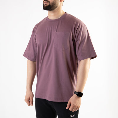 Light Purple Oversize T-Shirt with Pocket