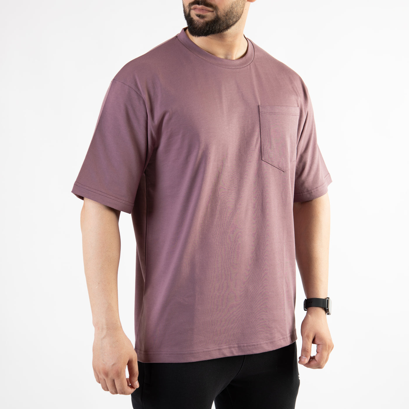 Light Purple Oversize T-Shirt with Pocket