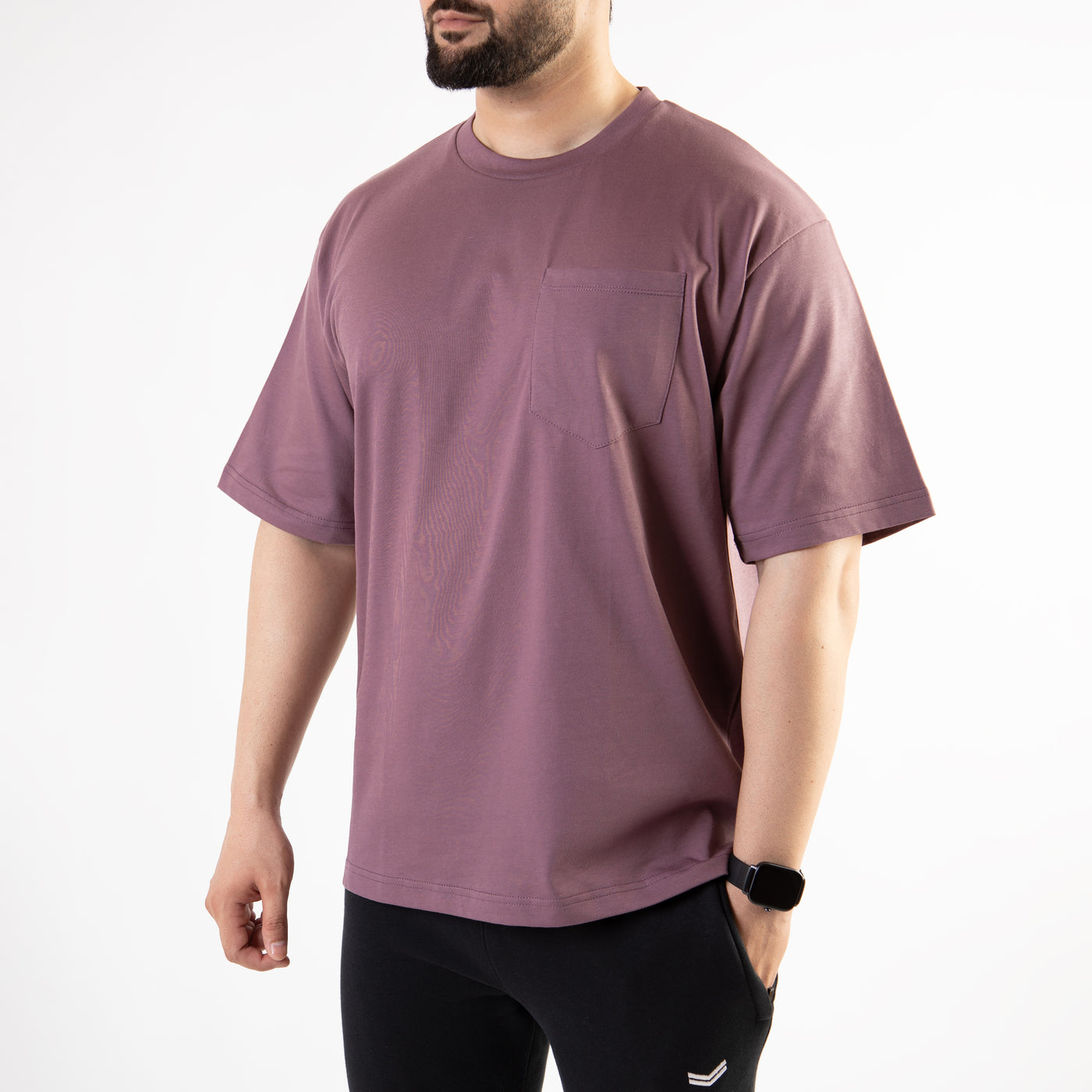 Light Purple Oversize T-Shirt with Pocket