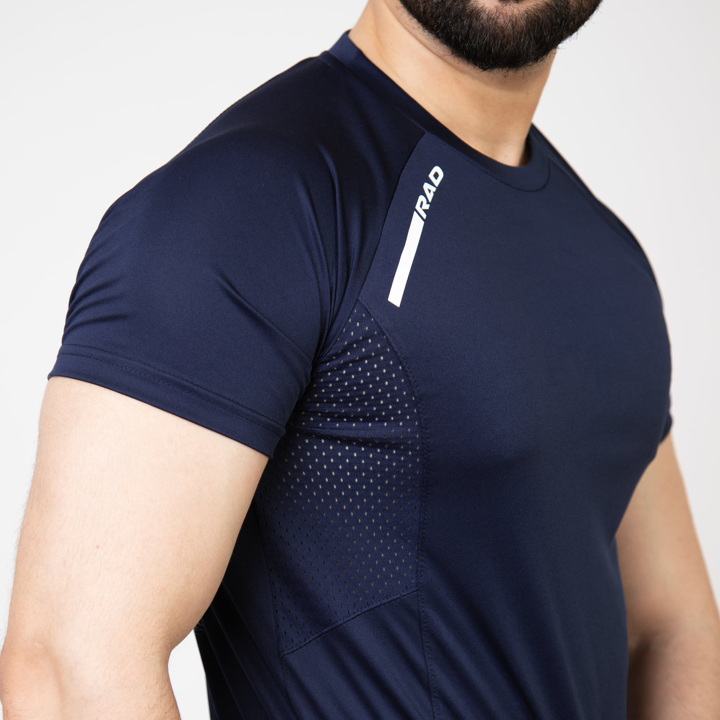 Navy Air-O Series T-Shirt with Ventilated Mesh Panels