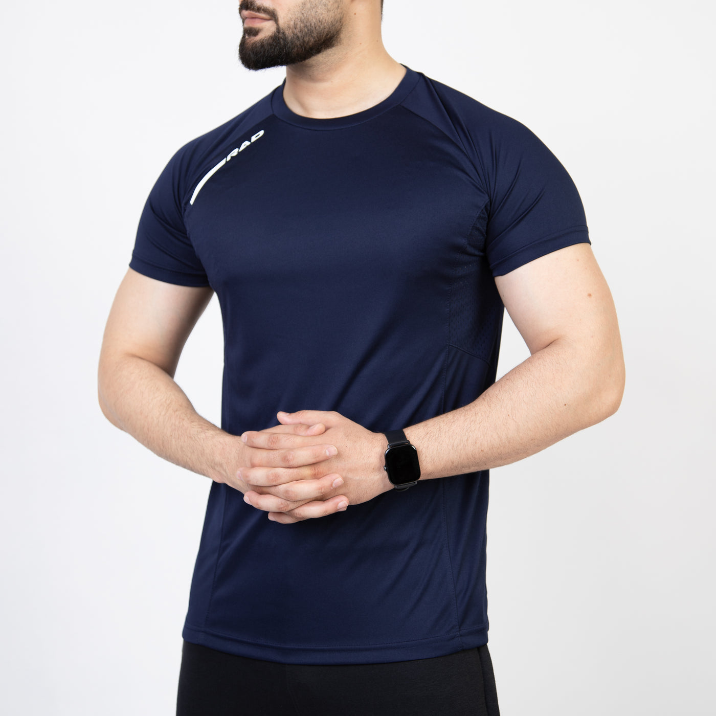 Navy Air-O Series T-Shirt with Ventilated Mesh Panels