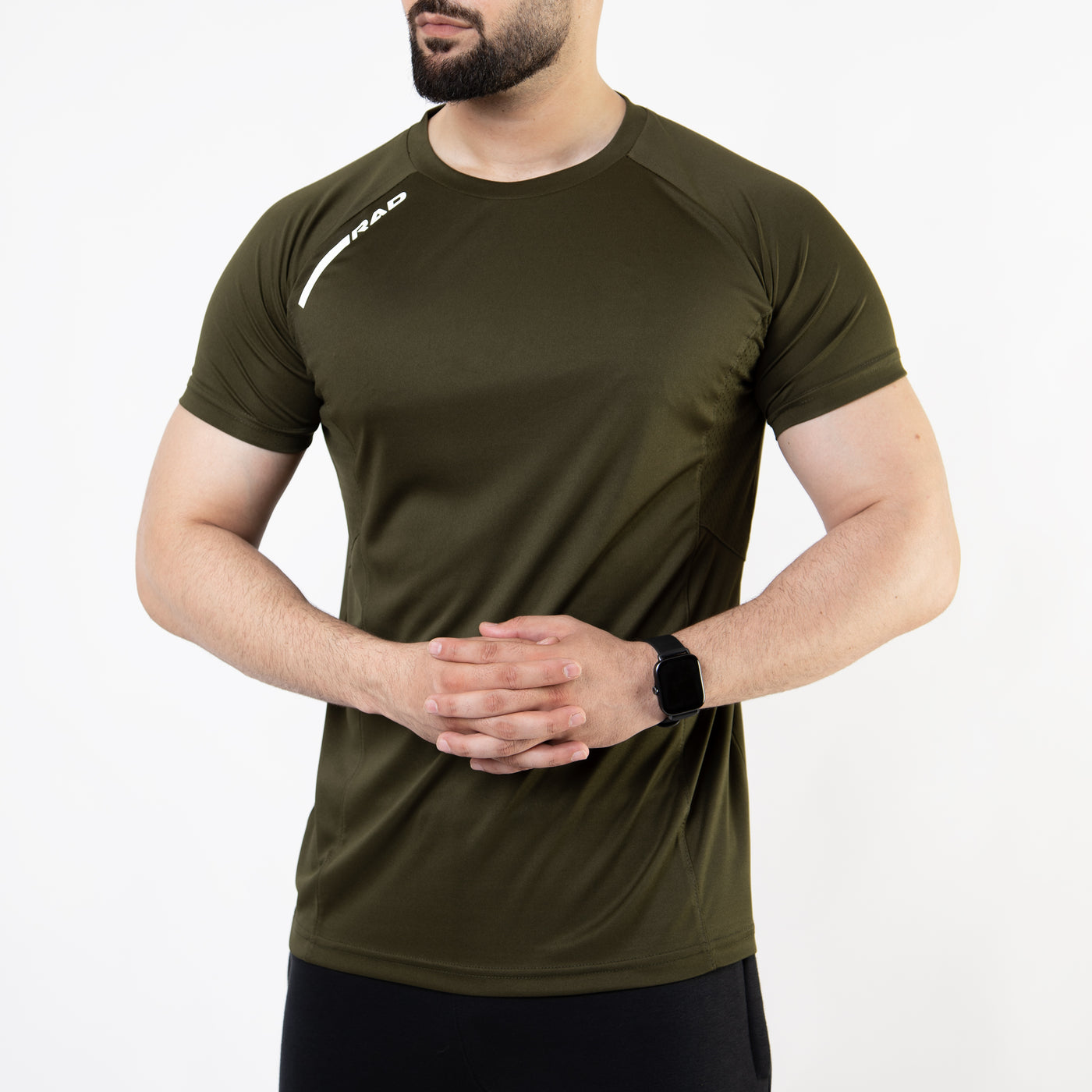 Olive Air-O Series T-Shirt with Ventilated Mesh Panels